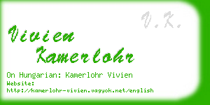 vivien kamerlohr business card